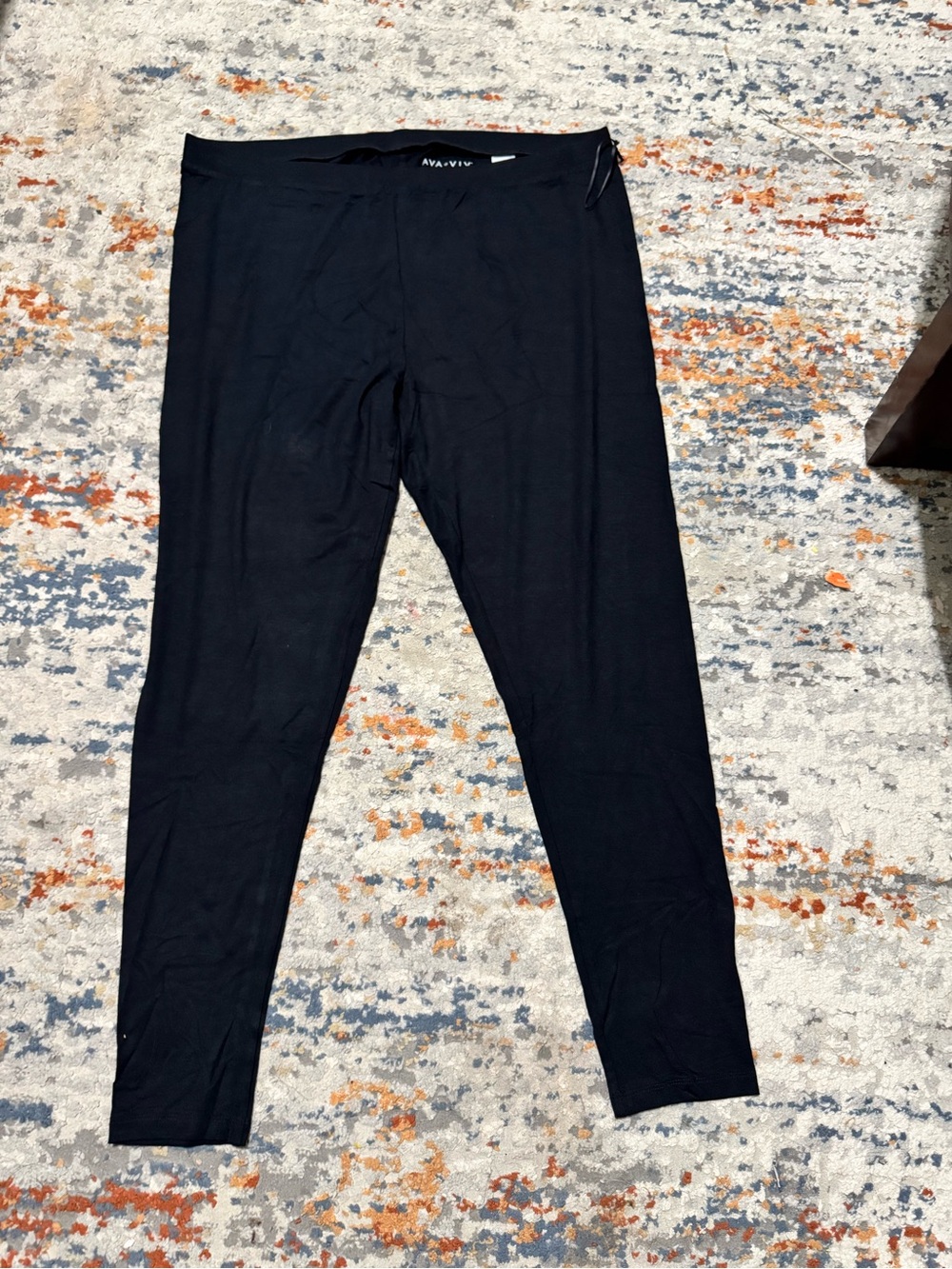 Ava & Viv Black Full-Length Stretch Leggings